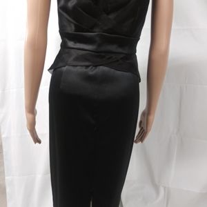 Black satiny party dress
